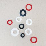 Flat Rubber Washer: DIN 125